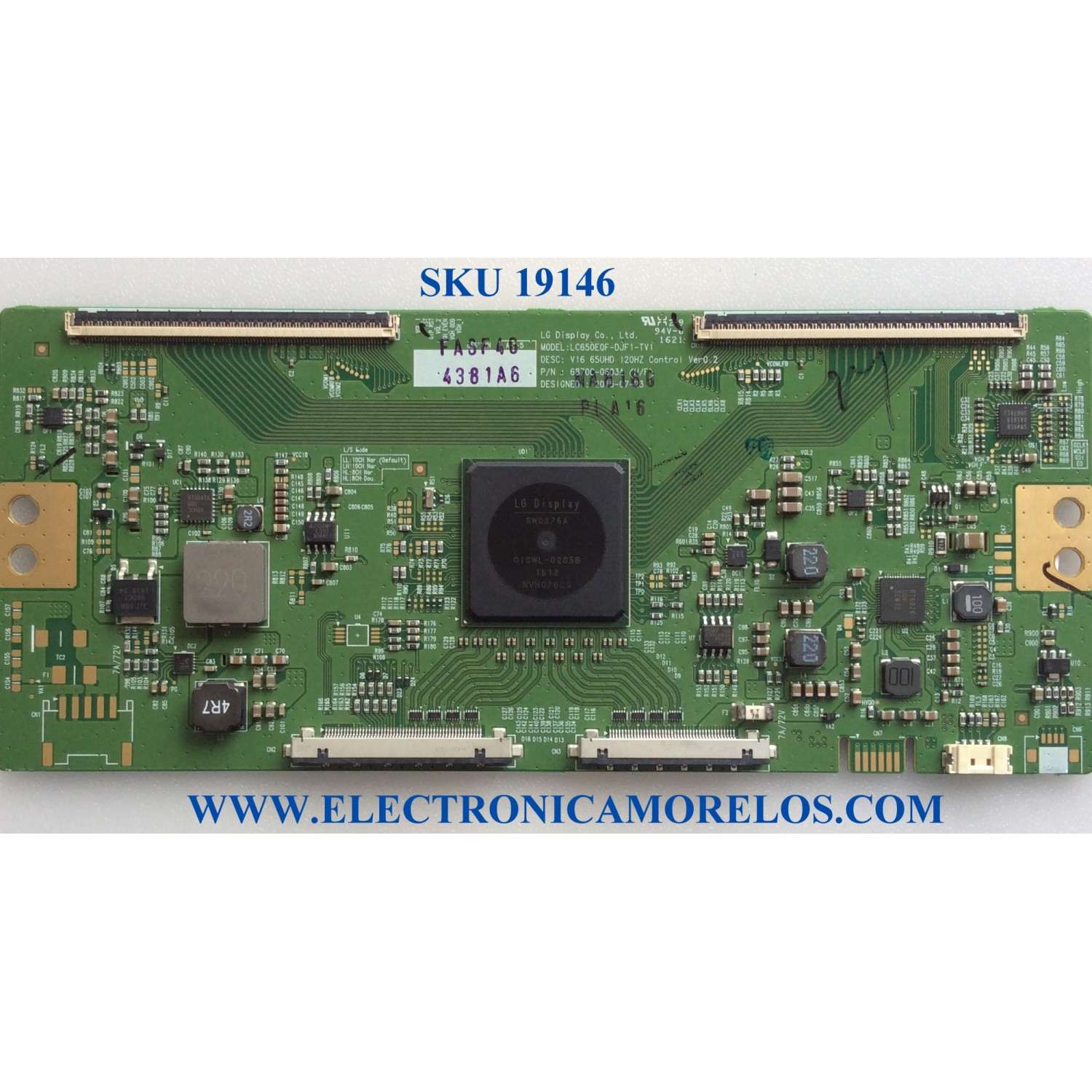 T-CON / LG 6871L-4381A / 6870C-0603A / 4381A / MODELOS 65UH8500-UA.BUSWLJR / 65UH8500